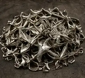Silver is cleaned and prepared for the refining process.